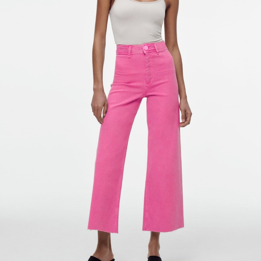 NWT Zara high waisted sailor straight jeans